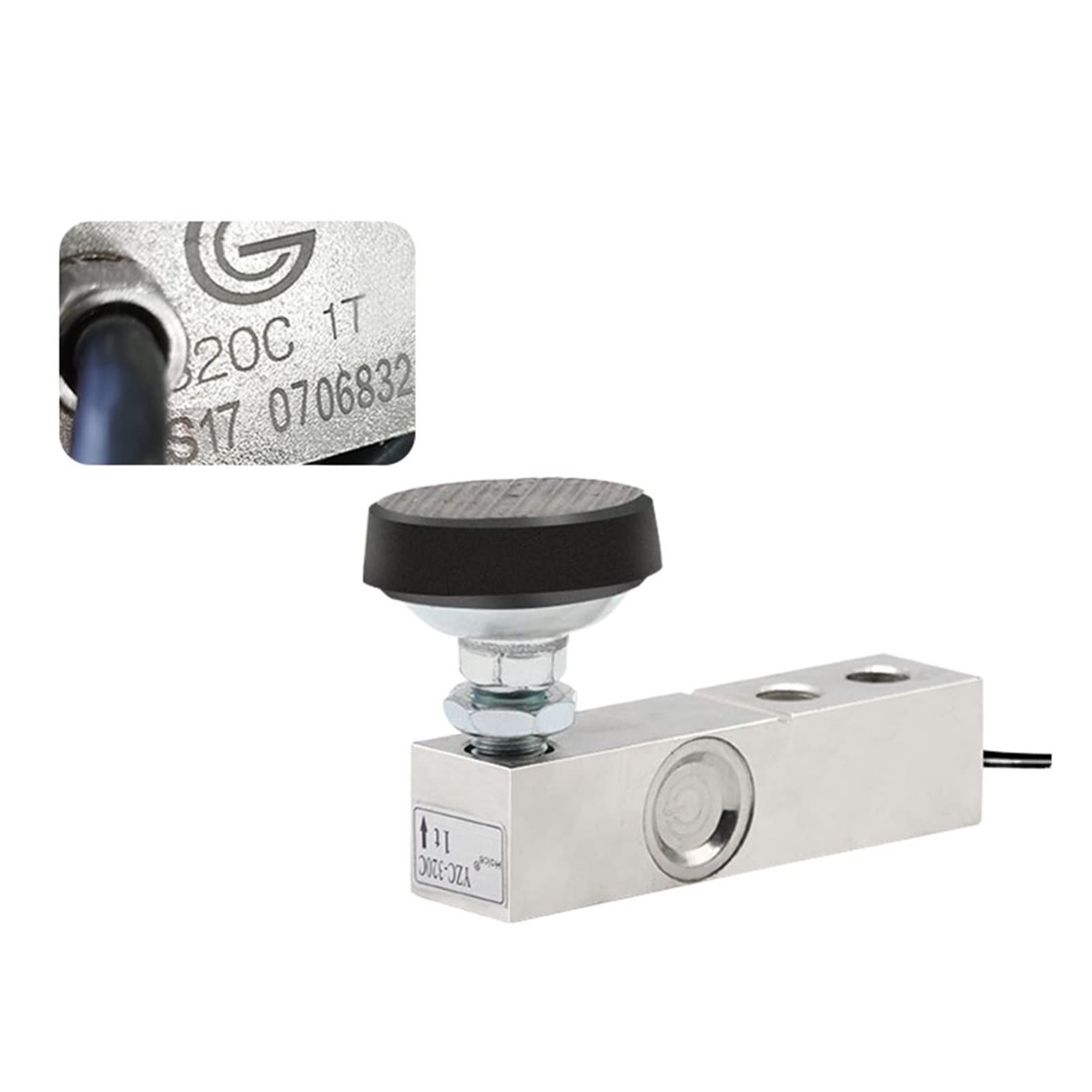 Sensore di pressione Caricalo elettronico Plateding Platform Cella carico 500 kg 1t 2t 3t,Alta efficienza(3T No accessories)