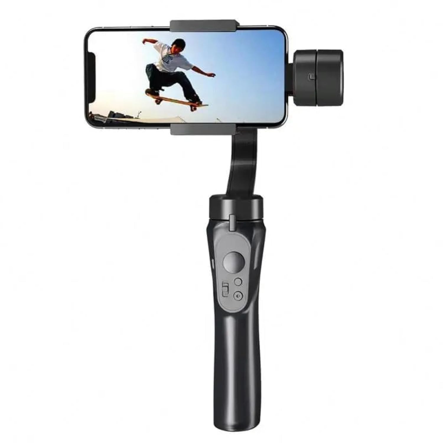 Dado Gimbal 3-Axis Phone Stabilizer, Anti-Shake Stabilizer with Tripod, Handheld Portable Blutooth Vlogging Stabilizer for Video Making & Recording with APP Control (Black)