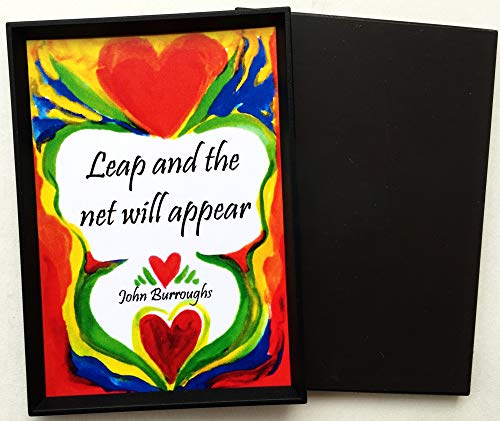 Leap and the net will appear 2x3 John Burroughs magnet - Heartful Art by Raphaella Vaisseau