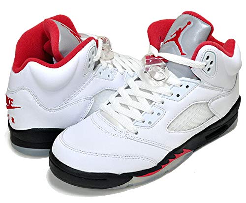 [iCL] GAW[_ 5 g K[Y AIR JORDAN 5 RETRO (GS) FIRE RED true white/fire red-black 440888-102 fB[X AJV t@C[bh 23.5cm(US5Y) [