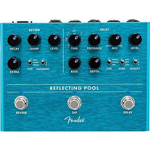 Fender® »REFLECTING POOL« Delay/Reverb Pédale d’effet pour Guitare - Les Beatles, Paul McCartney, John Lennon, RIngo Starr, George Harrison Fender® »REFLECTING POOL« Delay/Reverb Pédale d'effet pour Guitare – Image 3