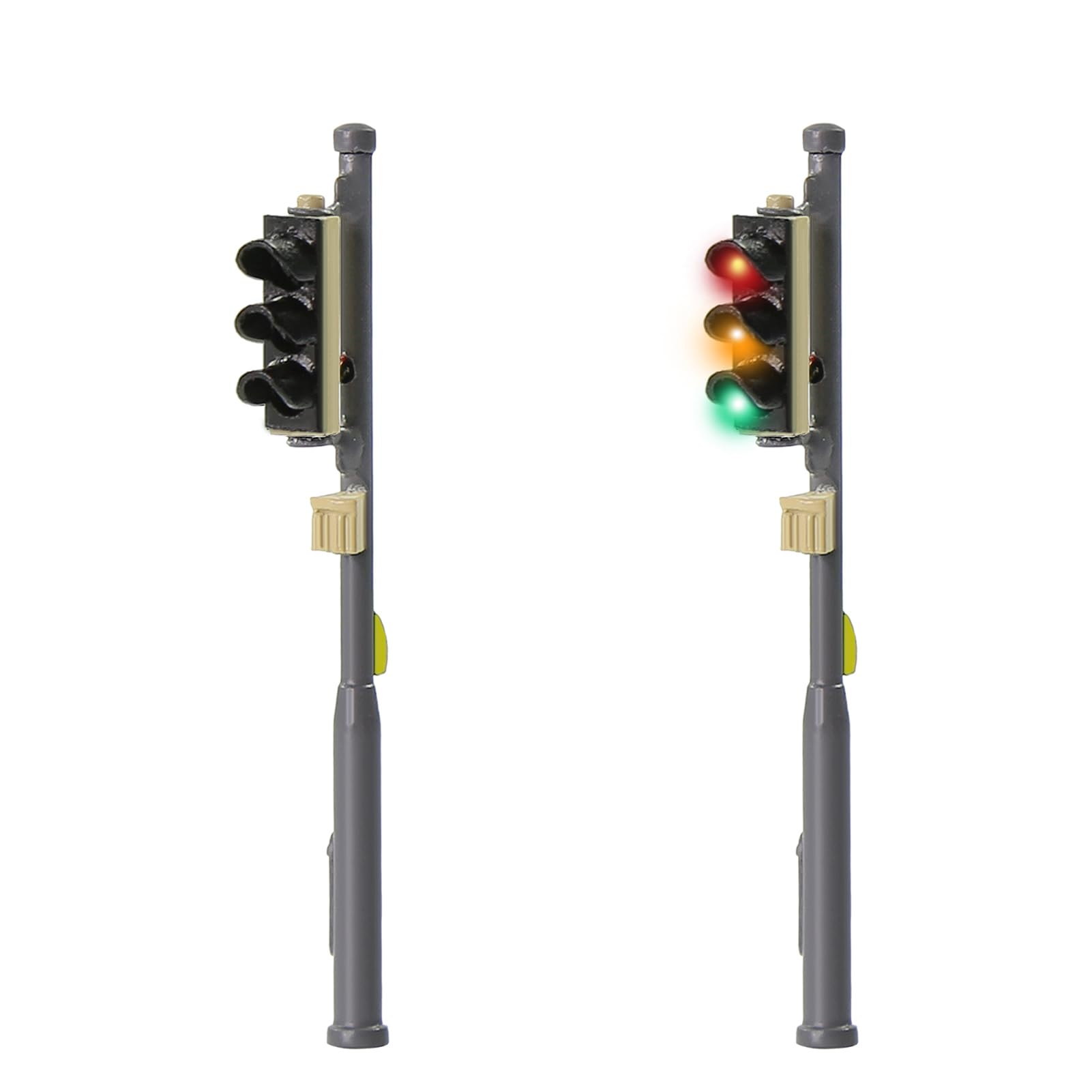 Evemodel Set of 2 Track N 1:160 Green Red Yellow Model Traffic Light Signal Vehicle Construction Lighting Lamp