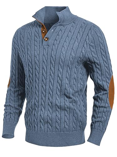 JMIERR Sweaters for Men Soft Cable Knit Casual...