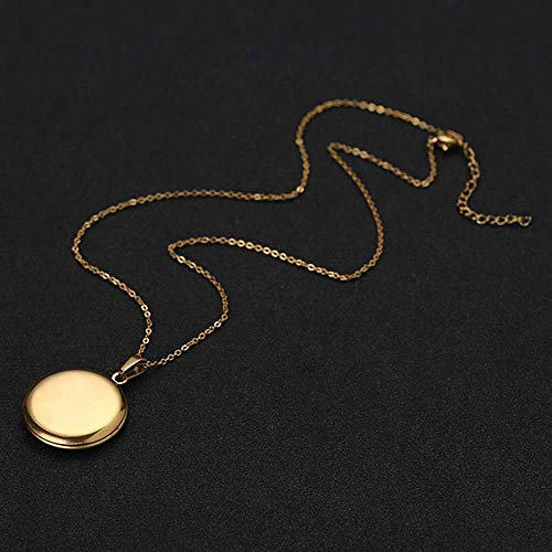 Jude Jewelers Stainless Steel Round Shaped Locket Style Statement Party Wedding Pendant Necklace2