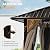 HAPPATIO 10'x12' Outdoor Hardtop Gazebo, Aluminum Gazebo with Double Galvanized Steel Roof, Curtains and Netting for Patio, Backyard, Deck, Lawn, Easy Assembly (Brown)