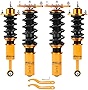 maXpeedingrods Coilovers with 24 Way Adjustable Damper for MITSUBISHI LANCER ES CS6A / OZ CS6A / for RALLIART CS7A FWD 2002-2006, Spring Shock Absorber Suspension Coil Struts Lowering Kit