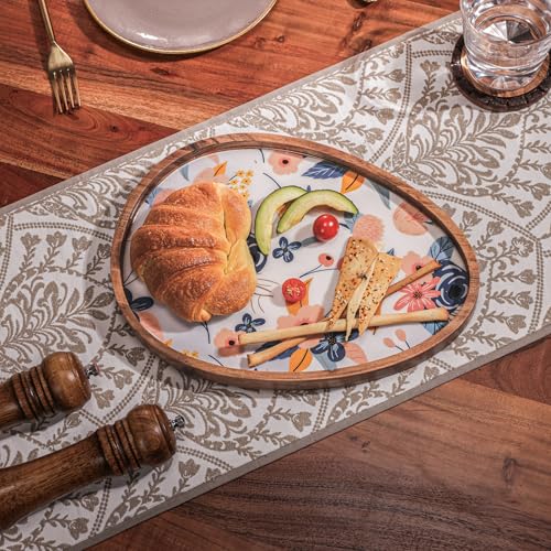Image of Ovalicious Serving Platter | Elegant Oval Shape Multipurpose Platter for Snacks, Fruits & Desserts | Premium Table Decor Platter for Dining & Kitchen