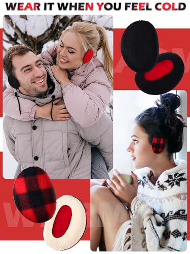 Geyoga Warm Fleece Ear Muffs for Women Winter Cold Weather