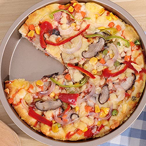 6/8/10 Inch Pizza-Pan Bakeware Carbon Steel Pizza-Plate Round Deep-Dish Pizza Pan Tray Mold Mould Baking Tools, 6 inches - Image 8