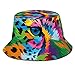 Produktbild GAHAHA Fischerhüte für Herren, bunte Tiger-Fischermütze, tragbar, Sonnenschutz, UV-Schutz, faltbar, Sommer, Outdoor, Angelhut