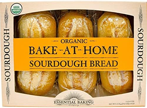 Essential Baking Company Organic Artisan Sourdough Bread, 18.2 Ounce (Pack of 3)