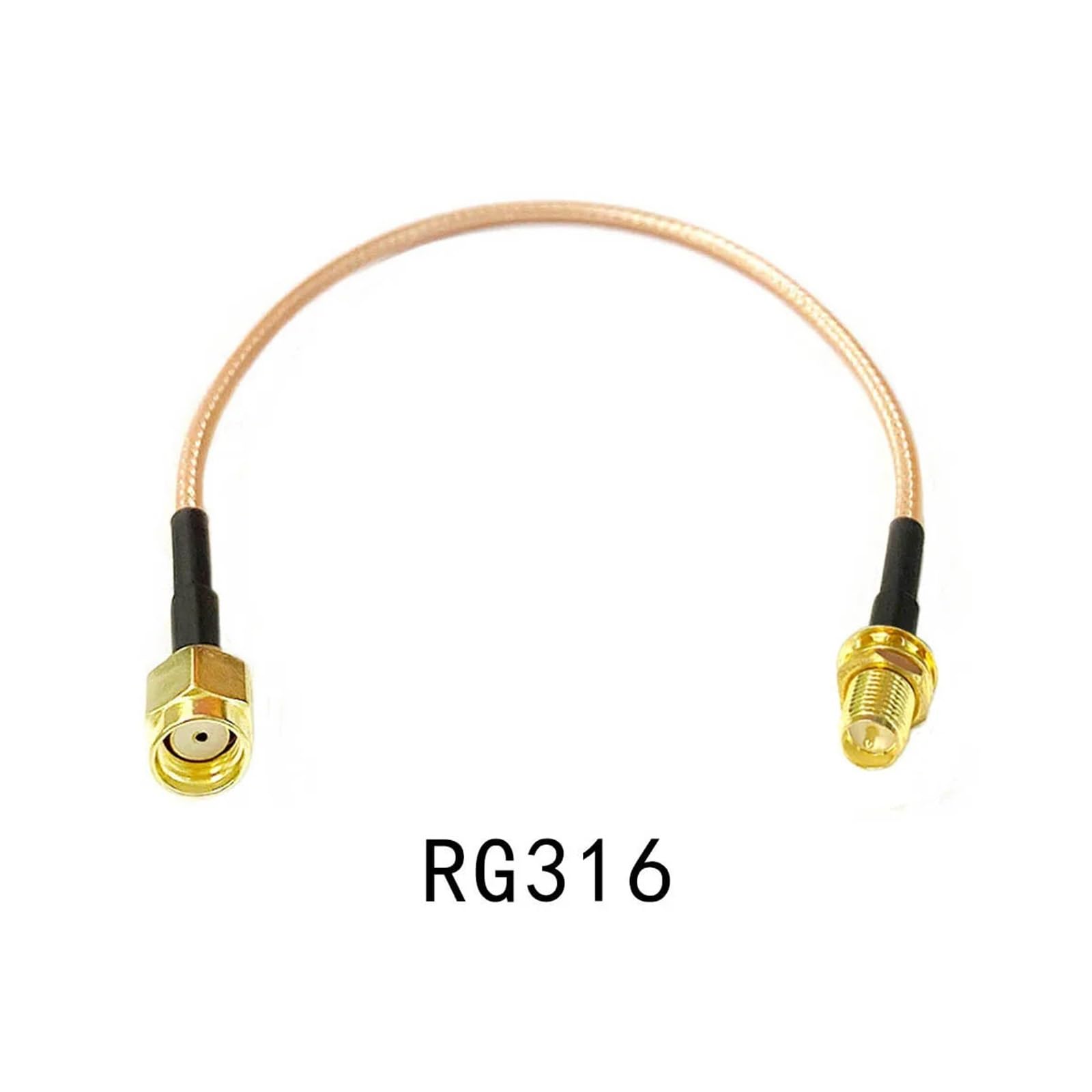 Rozszerzenie routera Wi-Fi RP SMA z męskiego na odwrotny żeński adapter kabla pigtailowego RG316 RG174 RG178 RG58 RG142(RG142,200CM)