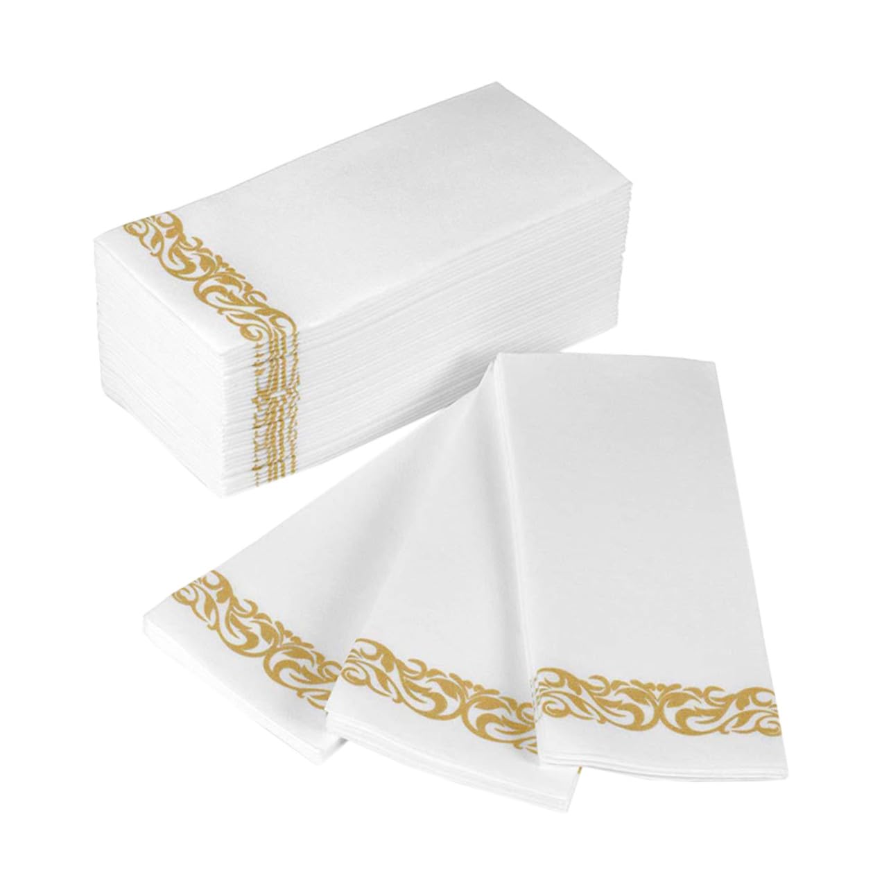 100piezas Servilletas de Papel Motivos Dorados Servilletas para Cena Fiestas de Cumpleaños y Despedidas de Soltera Unidades