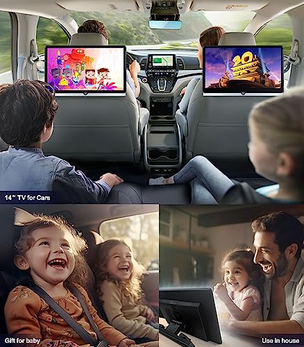14-inch-4K-Android-100-Portable-Car-TV-Headrest-Monitor-Tablet-for-Back-seat-Support-Phone-Wireless-mirroring-Touch-Screenwith-WiFiBluetoothHDMIUSBSDFMAirplay-Video-Player-2G32G2PCs