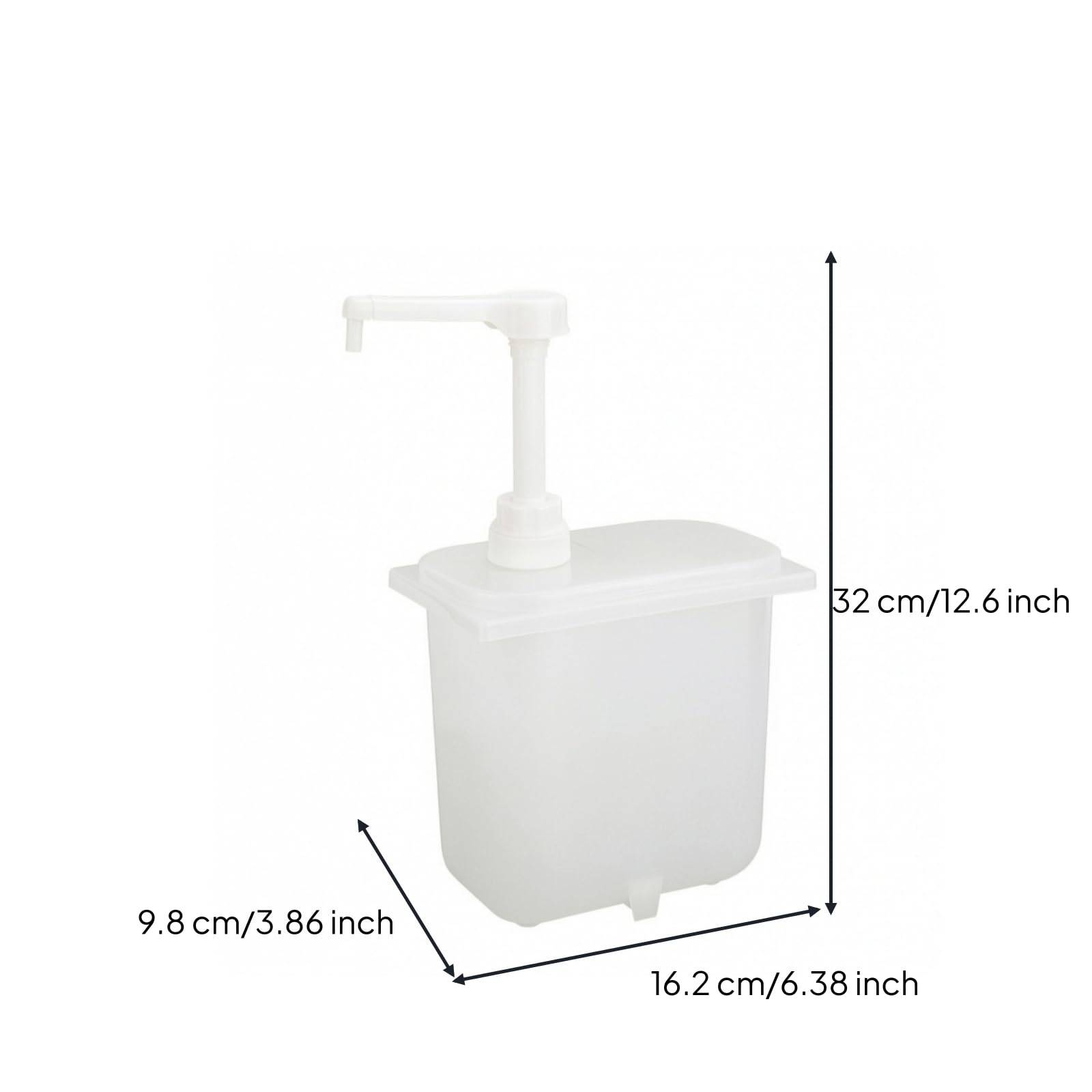Sirupflasche mit Pumpe, 2 L