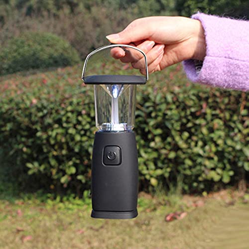 Valink 6 LED Solar Taschenlampe mit Handkurbel und Dynamo