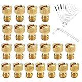 21 Stück M4 Vergaser Düsen Set mit 16 Reinigungsnadeln, Vergaser Düsen, Hauptdüse Vergaser in den Größen 40-100 kompatibel mit Bing, PWK, Dellorto, Puch, GY6, Keihin PE, CVK Vergaser