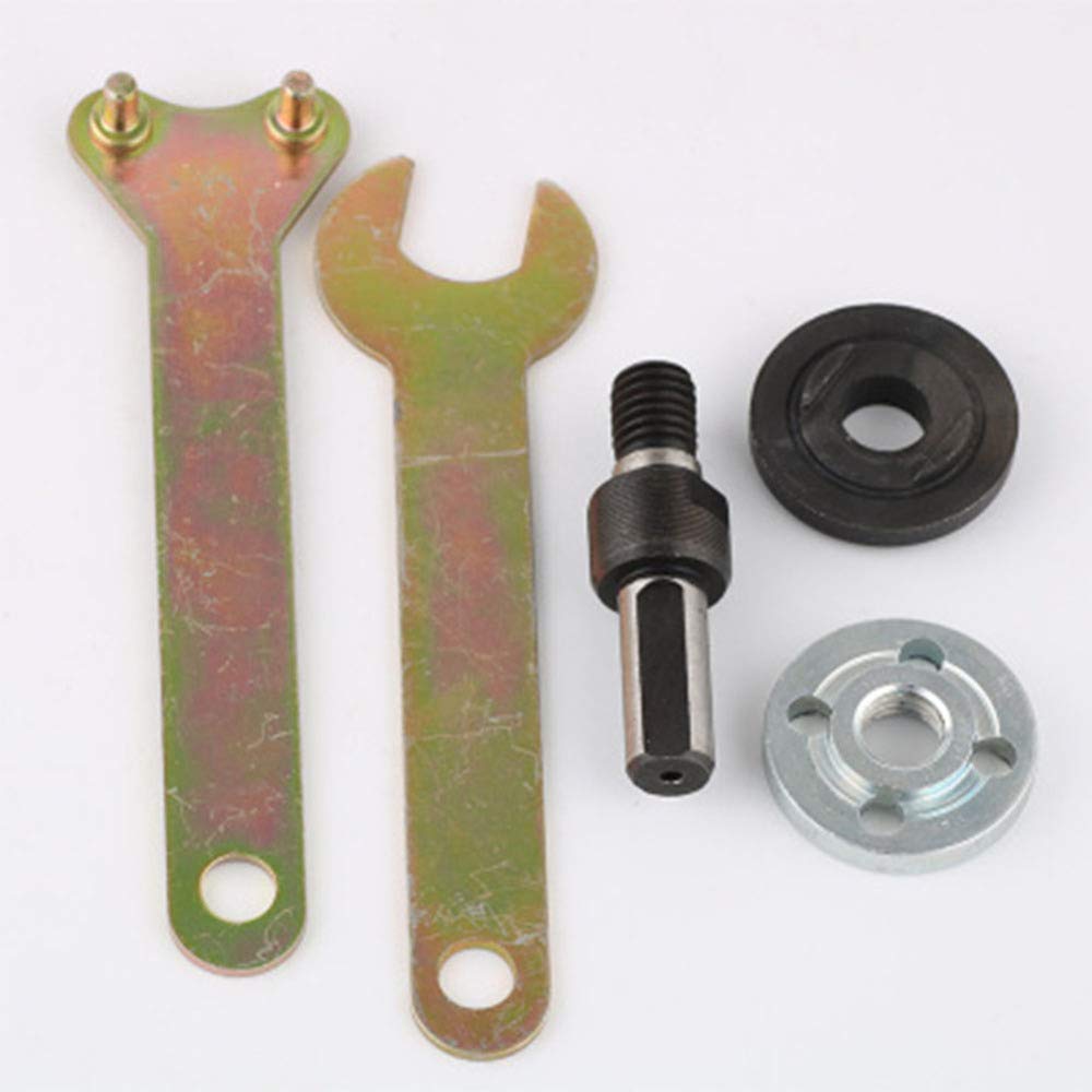 Set 5 Pezzi Adattatore Per Trapano A Smerigliatrice Angolare - Conversione Per Taglio E Lucidatura - Foto 12