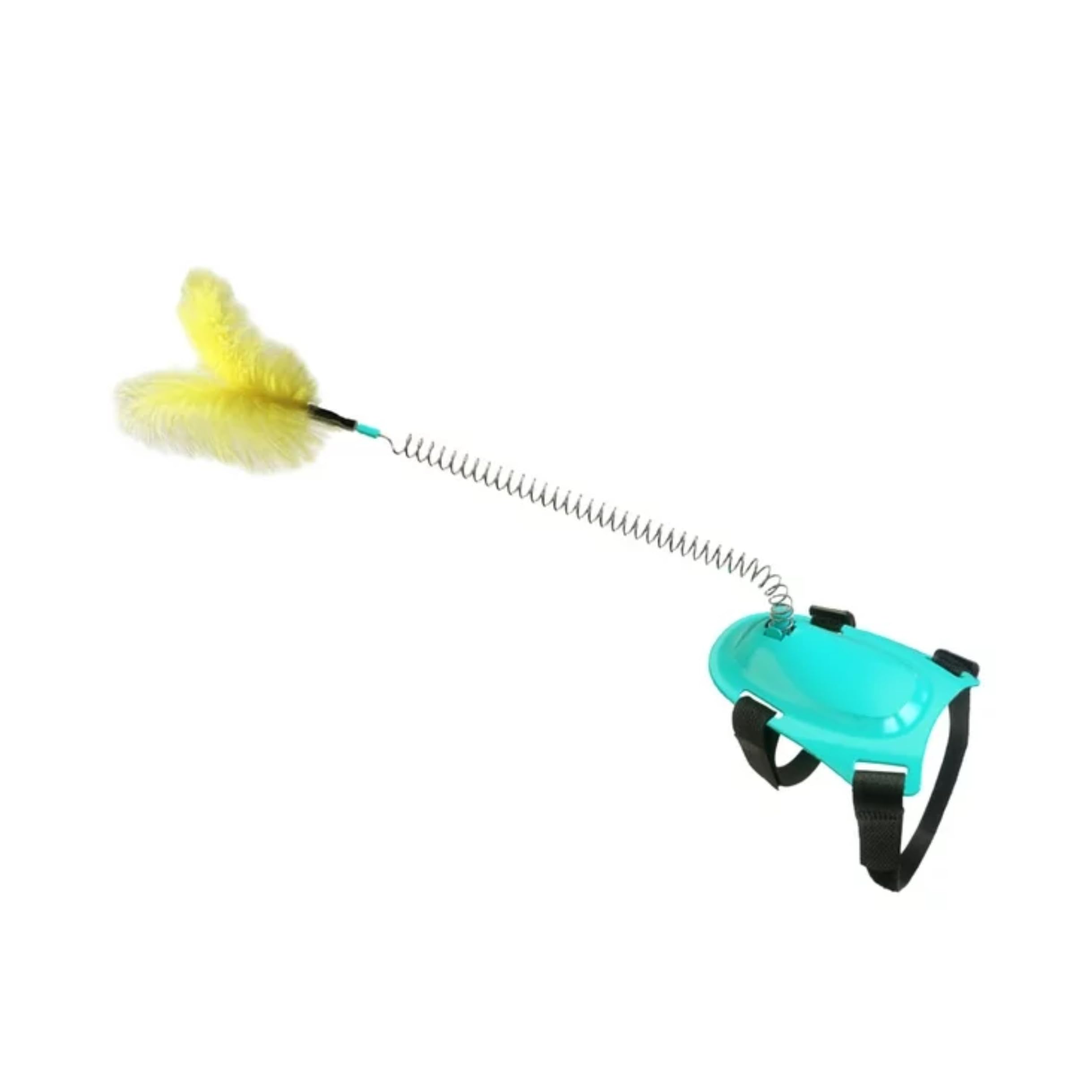 Foodie Puppies Interactive Cat Teaser Stick Wand Toy with Feather Teaser - (Foot Worn Teaser, 24cm) (Small) | Cat Feather Toy cat Interactive Foot springTease Cat Feather Stick (B0CHRM4SN9) Amazon Price History, Amazon Price Tracker