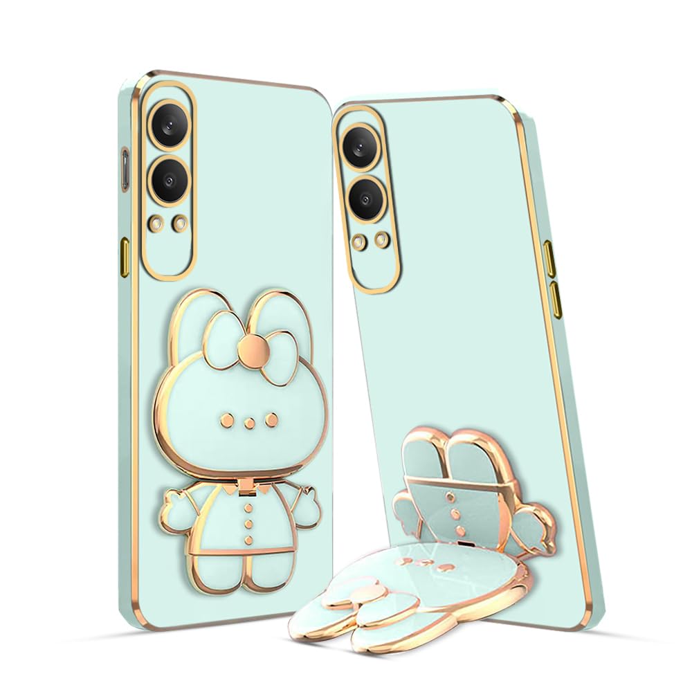 KARWAN®️ 3D Cat Back Case and Cover with Stand Compatible for Oneplus Nord CE4 Lite Stand Mirror | Camera Protection | Electroplated | Folding Stand -Mint (B0DBQTMHXY) Amazon Price History, Amazon Price Tracker