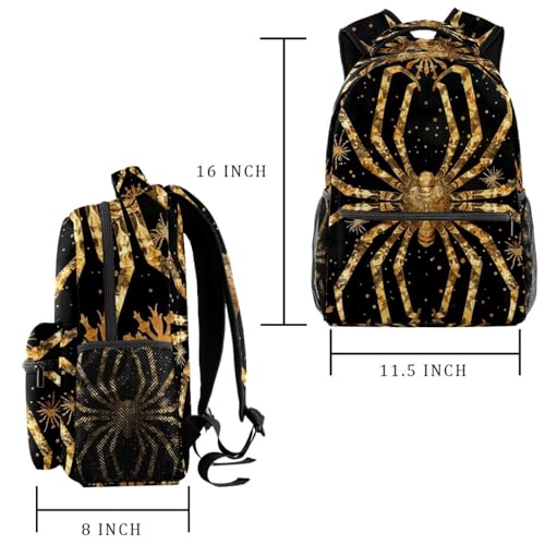 Sac à dos Campus rétro Spider multicolore unisexe avec porte-bouteille - 2