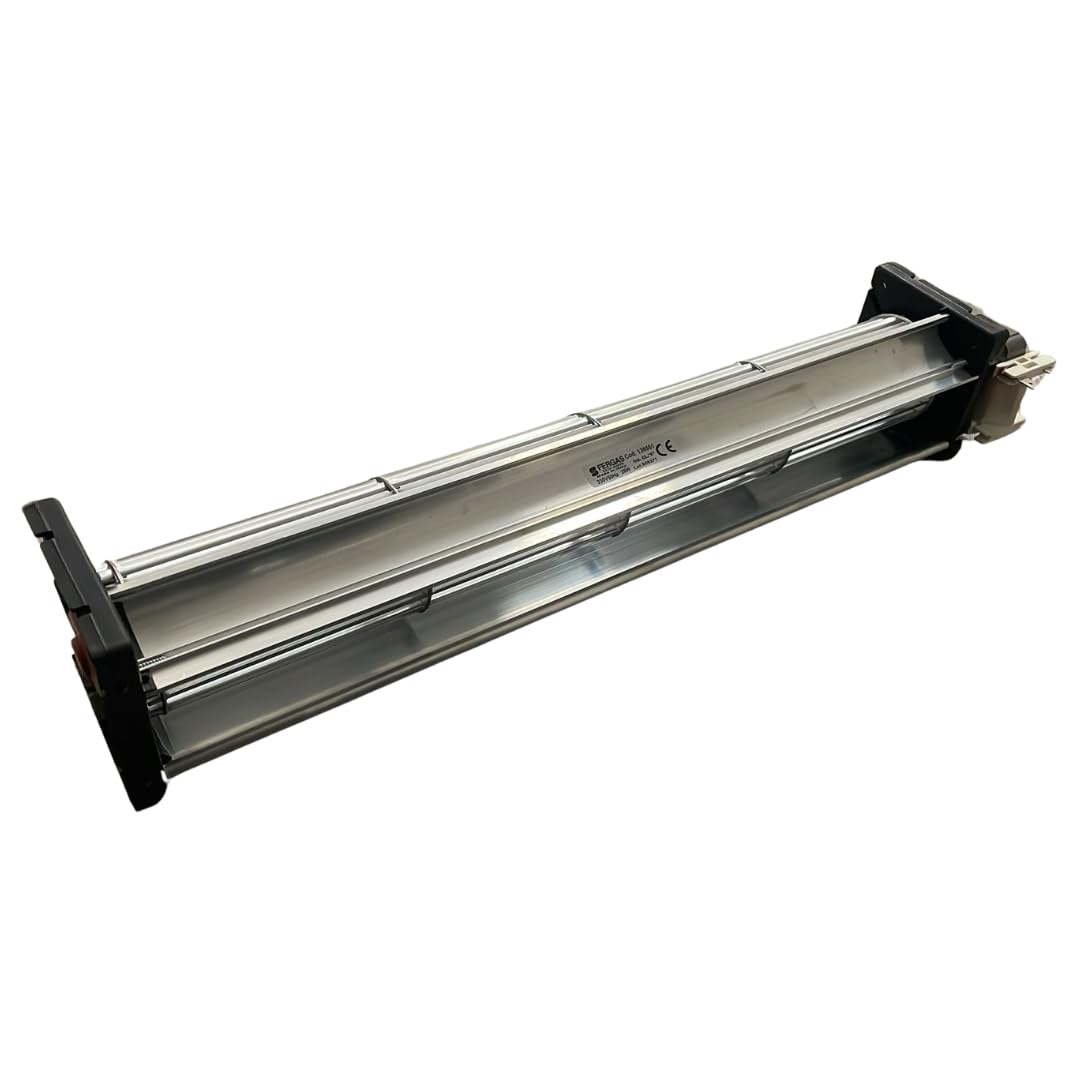 Ventola tangenziale lunghezza totale: 500 mm, dimensioni bocchetta: 422x42 mm, per stufa a pellet