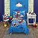 Marvel Spidey and his Amazing Friends Spidey Team Red, White, and Blue 4 Piece Toddler Bed Set - Comforter, Fitted Bottom Sheet, Flat Top Sheet, and Reversible Pillowcase