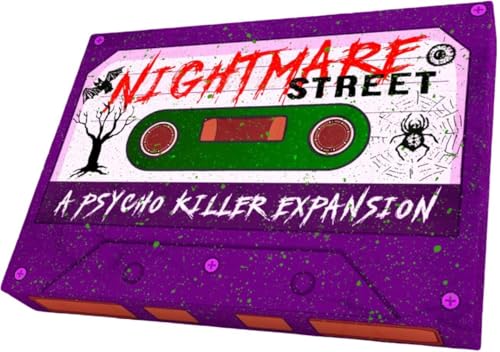 Psycho Killer: Nightmare Street Expansion - Fast-Paced Horror Party Card Game, Stay Awake Or Die Trying, Can You Survive, Ages 15+, 2-7 Players