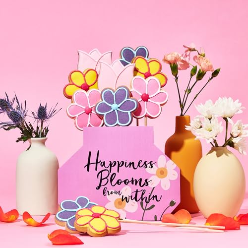 image for Thoughtfully BomBombs, Cookie Floral Bouquet, Includes Hand Decorated 