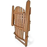 Sonnenstuhl Adirondack Akazienholz klappbar abgerundete Armlehnen Deckchair Liegestuhl Holzstuhl Gartenstuhl - 8