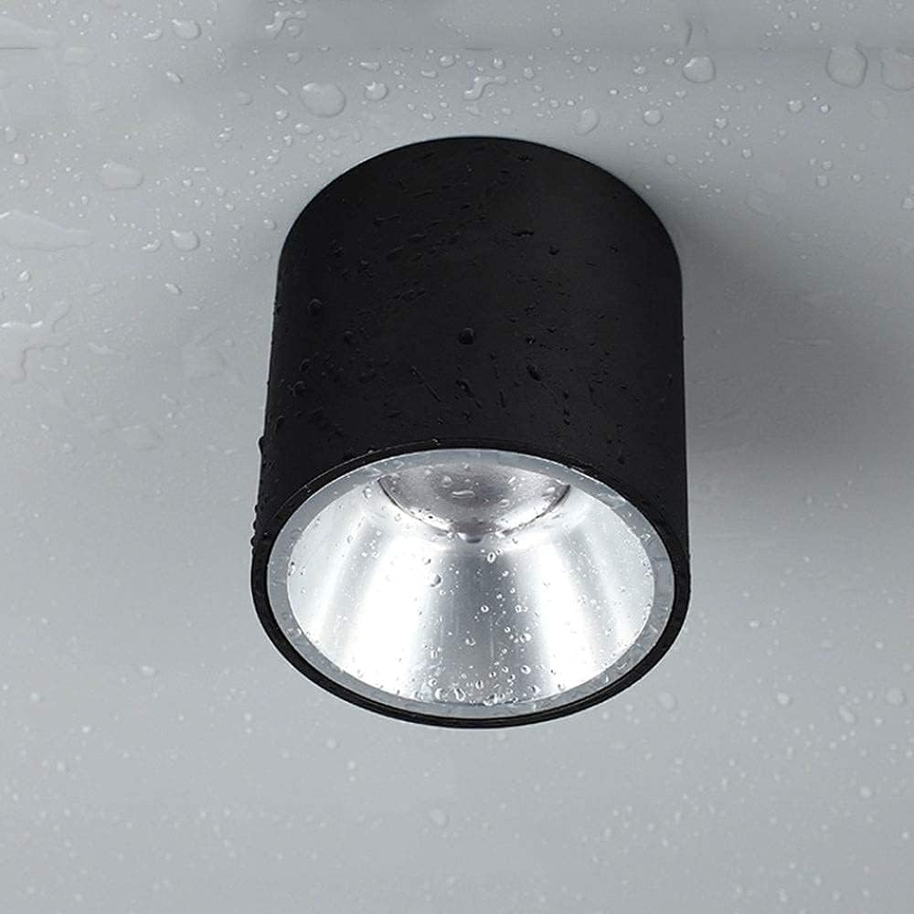 Foco Foco De Techo Led Montado En Superficie, Downlight De Techo para Baño Ip65, Focos De Lámpara De Acento Impermeables De Aluminio para Pasillo, Balcón, Pasillo, Sala De Estar