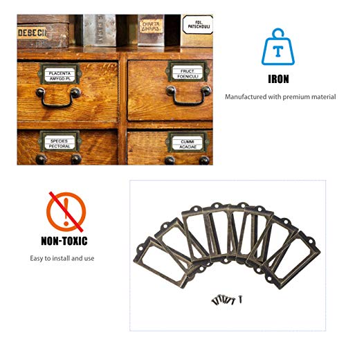 ULTECHNOVO 30 Peças de Ferro Antigo Moldura Titular Do Cartão Copo Puxar Alça Gaveta Caixa Estante P