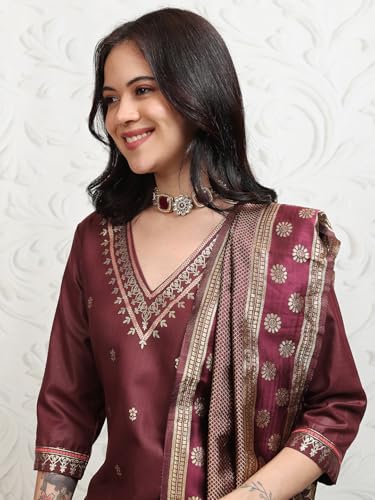 Image of Vishudh Women's Ethnic Set | Regular Fit | Fashion Outfit | with Comfortable Wear