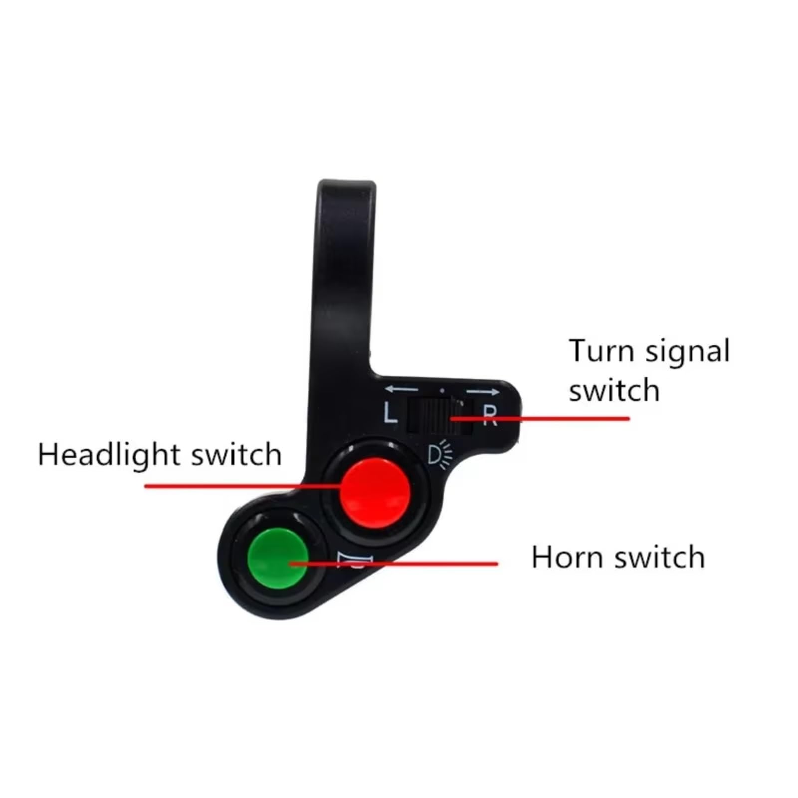 Comando Manubrio Interruttore Manubrio Da Moto Per Scooter Elettrico Universale Indicatori Di Direzione Del Clacson Luce Del Pulsante Di Accensione/spegnimento