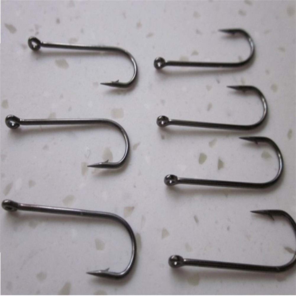 Amo da Pesca, Ami da Pesca Professionali, 10 Misure Ami da Pesca con Esca in Argento Carbonio con Scatola Attrezzatura da Pesca da 70 Pezzi