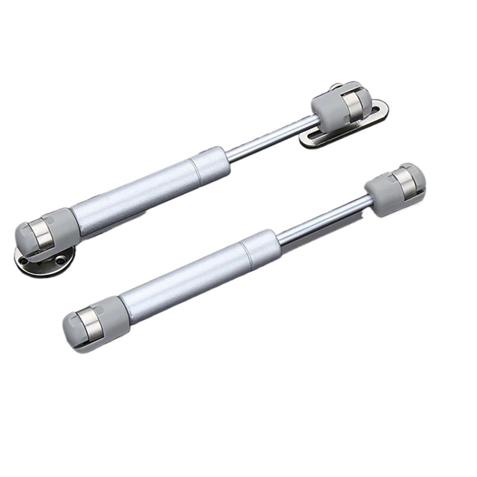 Wuyxto 8In 2Pcs Silver Cabinet Door Gas Struts 100N/10Kg Supports Spring Lid Support Props Shocks Kitchen Cupboard Hydraulic Hinge For Cabinet(8In 2Pcs Silver)