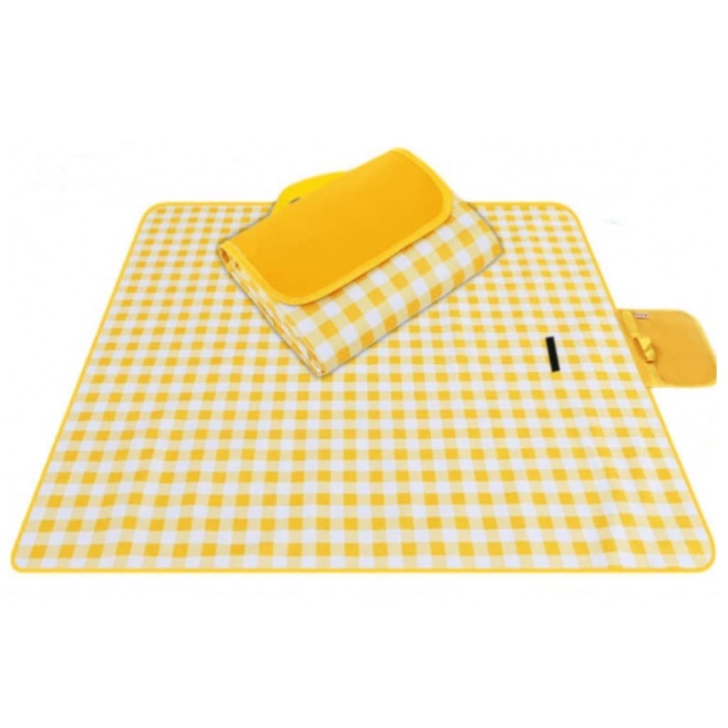 Nappe Pique Nique Couverture de Pique-Nique Portable en Plein air, 79 x 59 Pouces Couvertures Plage Tapis imperméable Pliable Anti-Sable Extérieur Tapis(G)
