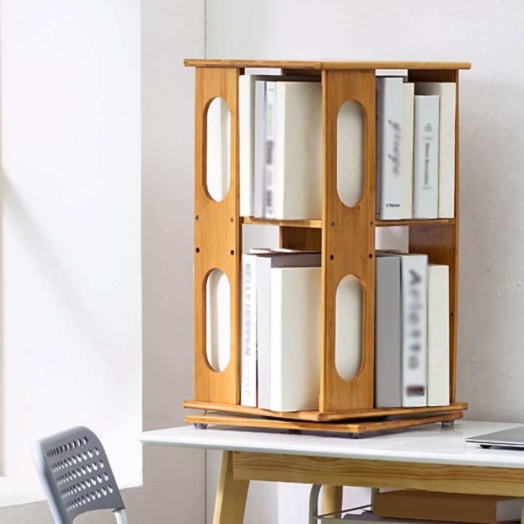 360 graden draaibare bamboe boekenplank, hoekstaande boekenkast voor 360 graden draaibare bamboe boekenplank, hoekstaande boekenkast voor