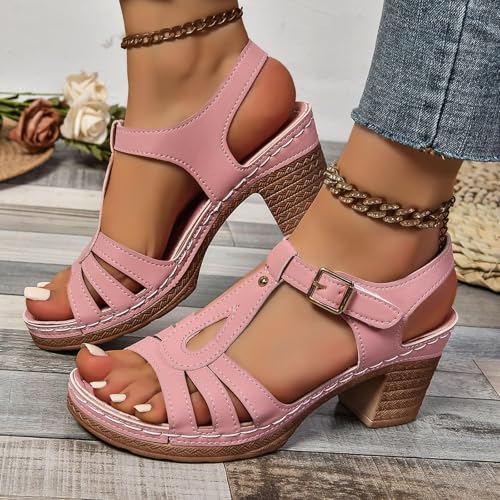Wedge Sandals for Women Dressy Summer Comfortable Walking Open Toe Low Heel Sandal Arch Support Sandals with Arch Support Vacation Beach Shoes2