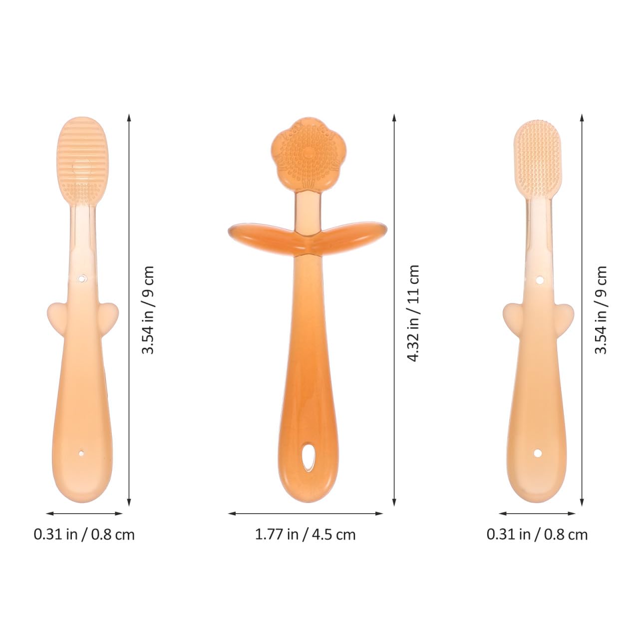 5 Set Spazzolino Da Denti Per Bambini Orale Dente Del Dito Del Orale Per i Neonati Per Il Neonato Gomma Da Spazzolino Da Denti Infantile Gel Di Silice Didiseaon