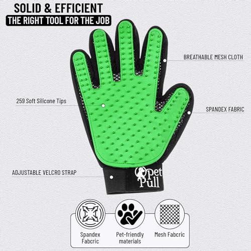 Pet-Grooming-Gloves-with-259-Silicone-Tips-Pet-Hair-Removal-Tool-Gentle-Shedding-Dog-Washing-Gloves-Deshedding-Brush-Hair-Remover-Mitts-for-Dogs-Cats-for-Long-and-Short-Hair-Green Pet Grooming Gloves with 259 Silicone Tips Pet Hair Removal Tool Gentle Shedding Dog Washing Gloves Deshedding Brush Hair Remover Mitts for Dogs Cats for Long and Short Hair Green