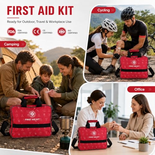 All-in-One Premium 530 Piece Emergency First Aid Kit, Large Medical Kit for Home, Car, Camping, Travel, Hiking, Sports & Outdoor - Image 5