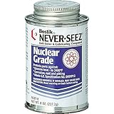 Never-Seez NGBT-8 Silver Gray Nuclear Grade Nickel Special Anti-Seize Compound, 8 fl. oz. Brush Top...