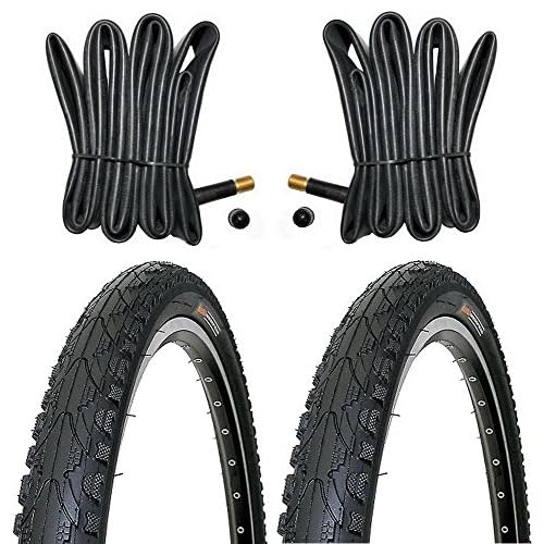 KENDA 2 x Fahrradreifen Pannensicher 26 Zoll 50-559 - 26 x 1.95 - inklusive 2 x Schlauch mit Autoluftventil