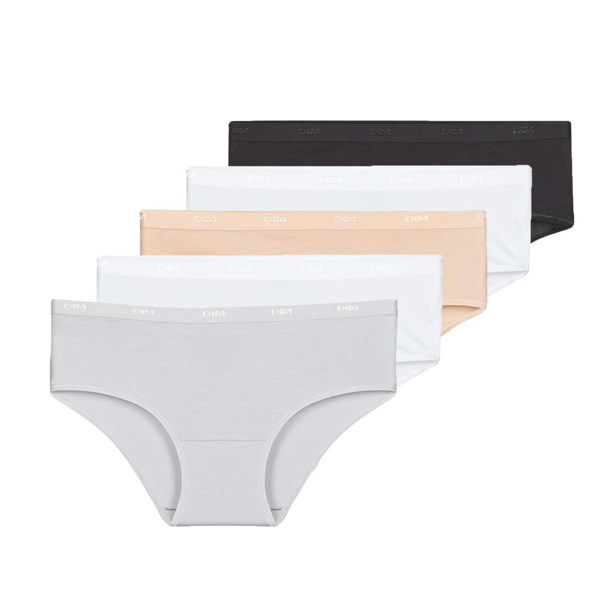 Dim Pack Of 5 Ecodim Les Pockets Shorts Women's Black 20/22