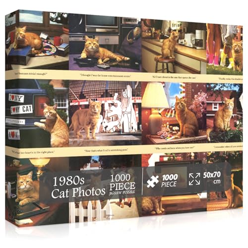 Ppuzzling Vintage Cat Jigsaw Puzzles 1000 Pieces cover