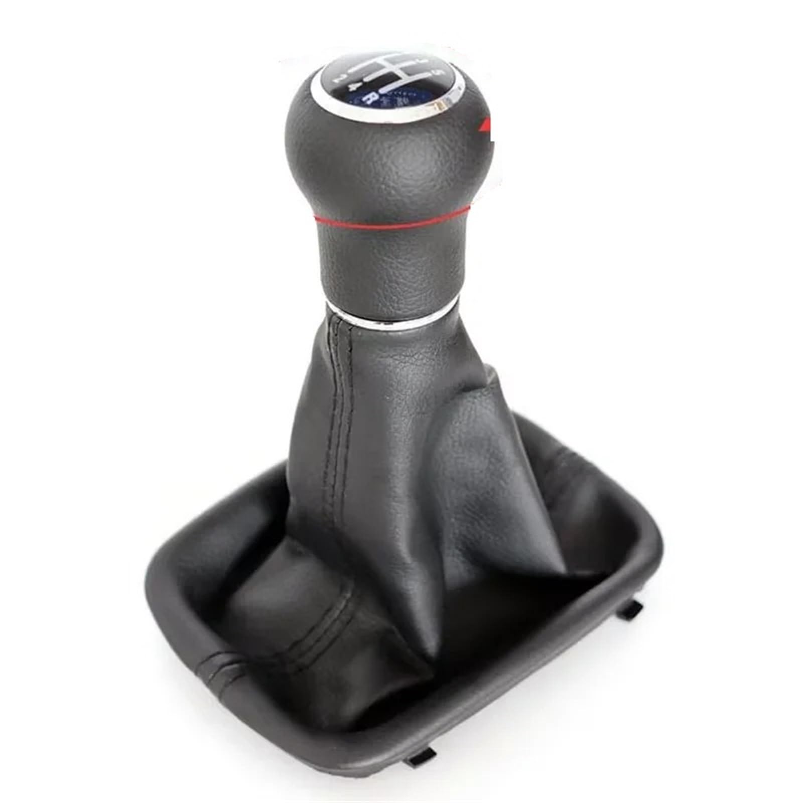 Ehwlfvx Leather 5-Speed Car Gear Shift For For A6 For C5 1997-2001 Gear Shift Knob Shifter Gearstick Lever Change With Gaiter Boot Cover 4B0711141aj 4B0711141al(Leather 5-Speed)