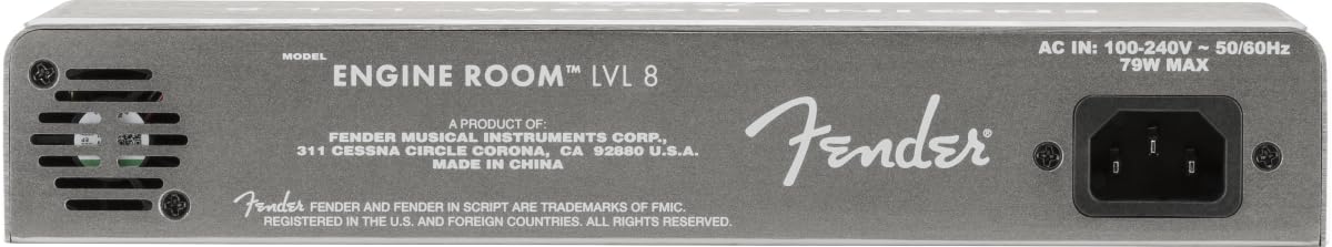 Fender »ENGINE ROOM LVL8 POWER SUPPLY« Alimentazione centrale per i pedali effetti - 6x 9V/DC 500mA / 2x 9V/12V/18V (commutabile)