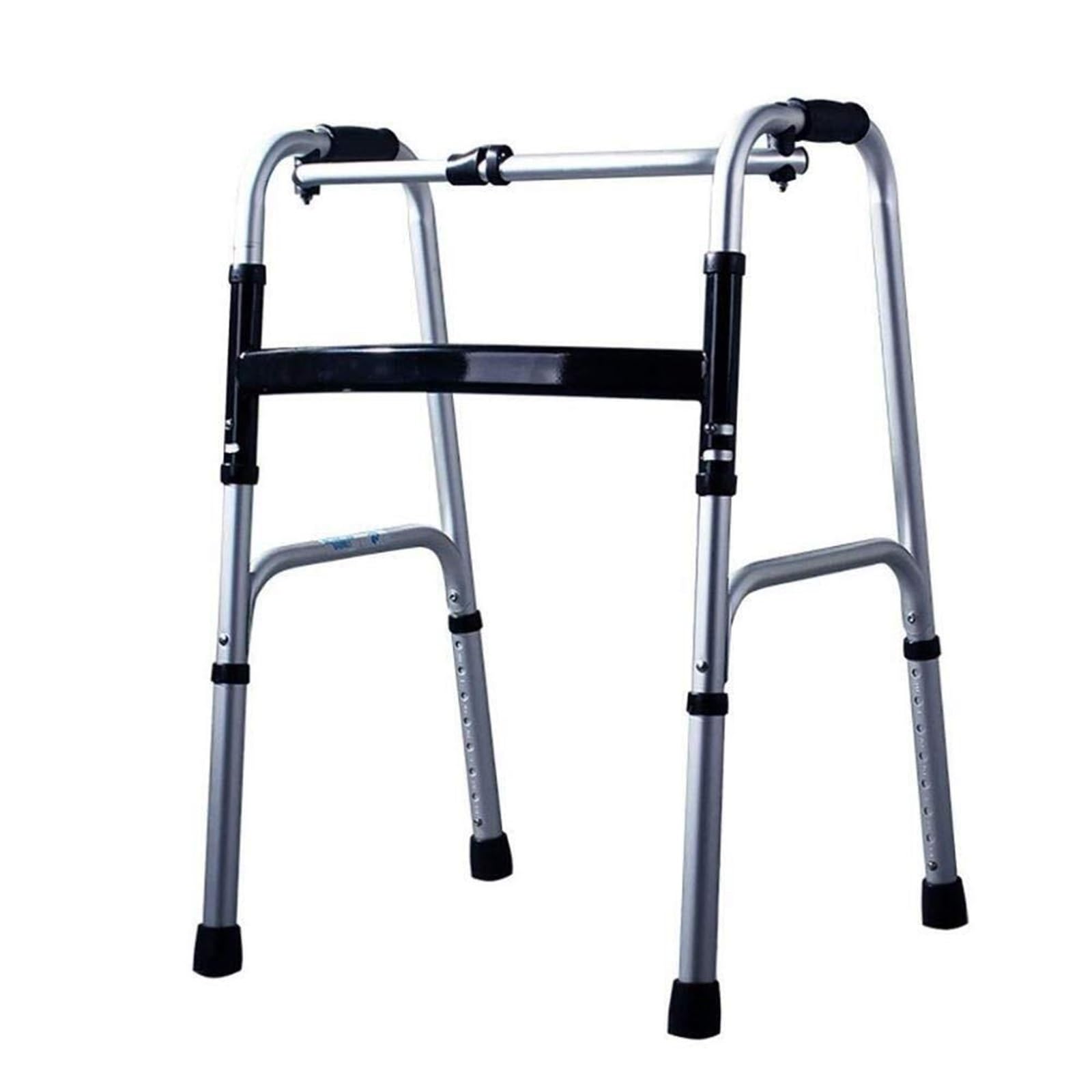 Andador Andador plegable estándar for personas mayores, adultos y personas con discapacidad. Ayuda básica for caminar con patas ajustables. Sin ruedas.