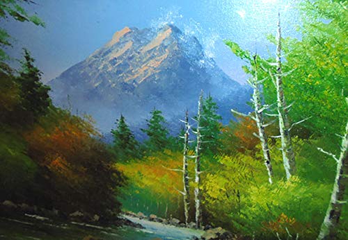 小林幸三 「上高地/焼岳（長野）」 3/600 ダイヤモンド・スクリーニング Amazon.co.jp: 絵画 6号油絵 小林幸三 作 「上高地・焼岳」 インテリア